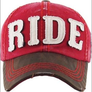 RIDE Distressed Baseball Cap